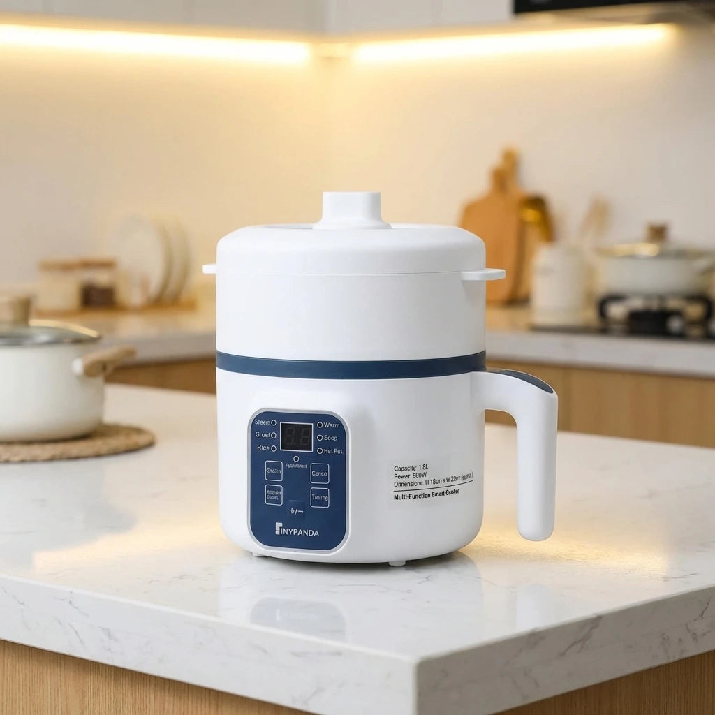 Olla arrocera eléctrica de 1,7 L, doble capa, 220V, antiadherente, mecánica inteligente, multicocina para uso doméstico, olla de arroz al vapor