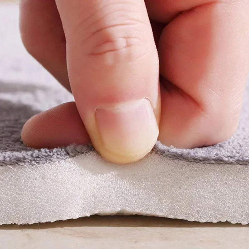 Alfombra de Piso Súper Absorbente, Alfombra de Baño Súper Absorbente, Alfombra de Baño Antideslizante de Terciopelo Coral, Alfombra de Puerta, Alfombra Antideslizante para Baño
