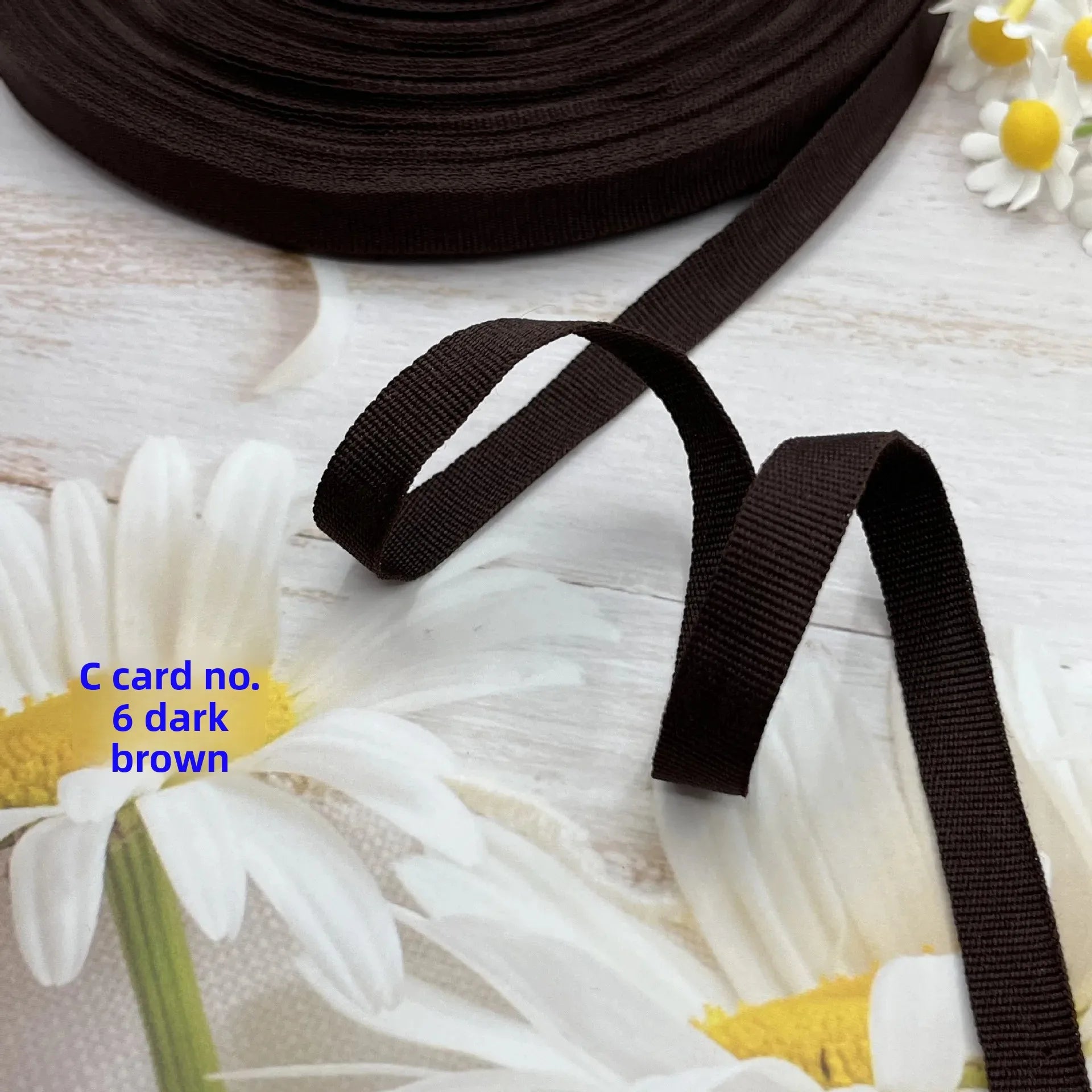 Cinta de encuadernación de borde de tejido liso de poliéster colorido, cinturón de tela de nailon, cinturón de lona con borde en rollo, corbatas para artículos para el hogar