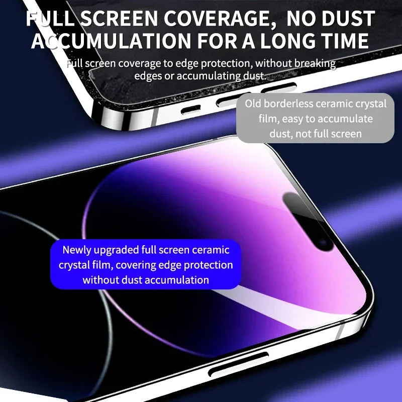 3 uds 30D Protector de pantalla de vidrio templado para IPhone 17 Air 14 13 11 15 16 Pro Max 12 Mini 16e XS XR X 8 7 Plus 16Pro cubierta de película