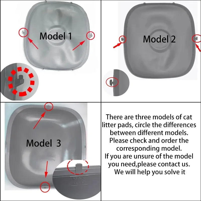 TONEPIE Accesorios para Caja de Arena Automática para Gatos, Puerta de Recambio para Contenedor de Inodoro Autolimpiable, Piezas de Repuesto, Suministros para Gatos