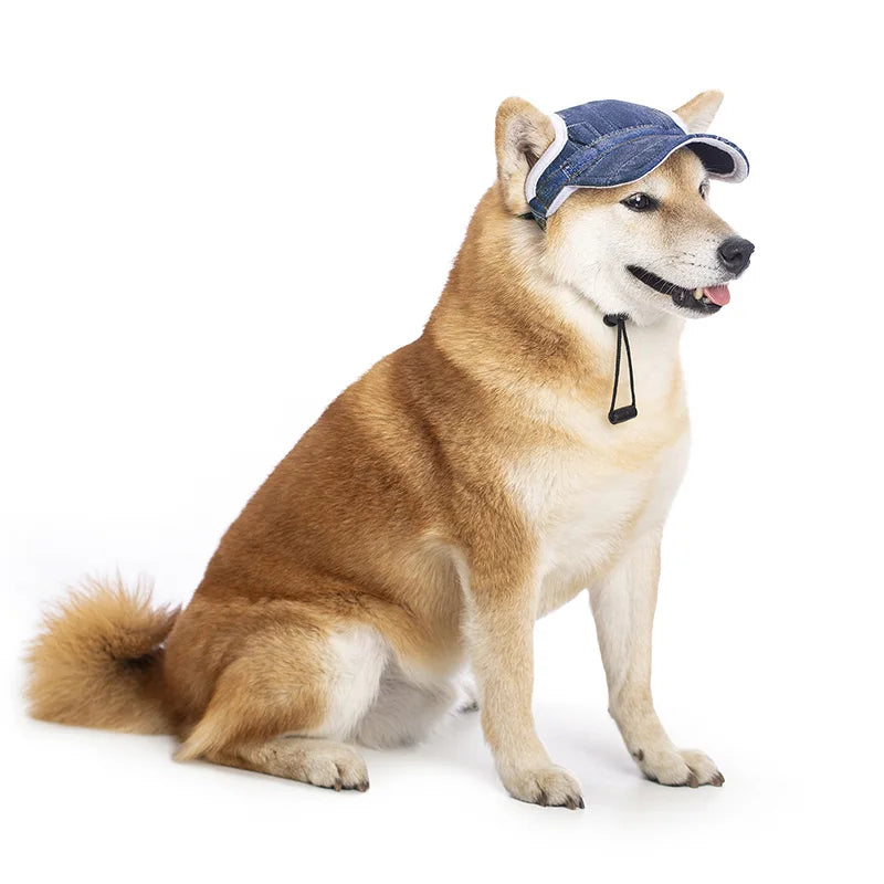 Gorra de béisbol ajustable para perros, sombrero protector solar para perros con orificios para las orejas, gorra para mascotas al aire libre para perros, sombrero para cachorros, accesorios para perros