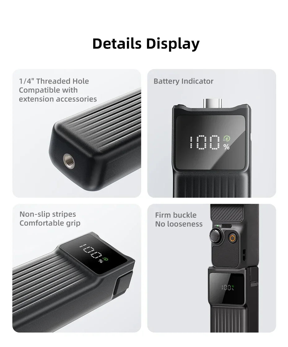 Cargador de Gimbal Portátil NOHON para DJI Osmo Pocket 4 Pro 3, Batería de 10000mAh/5000mAh, Banco de Energía Portátil de 22.5W