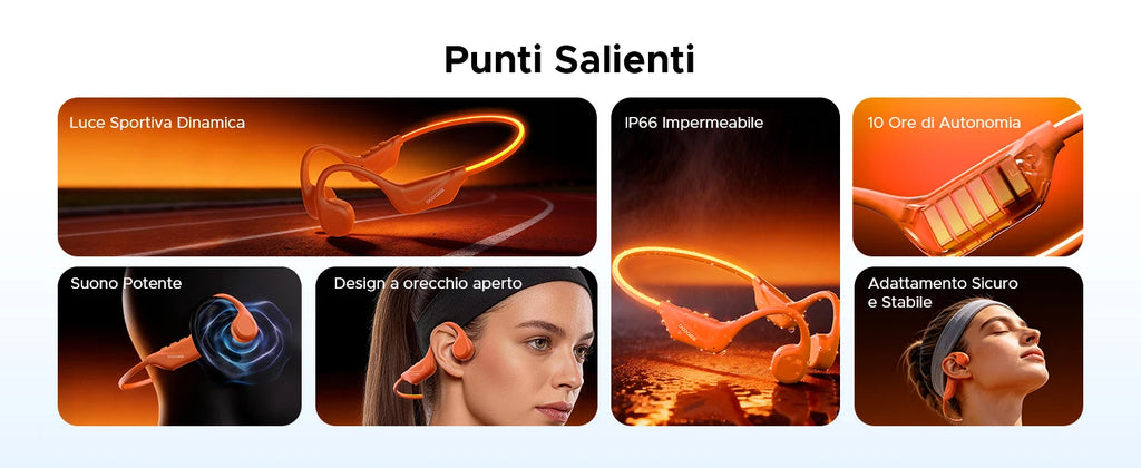 Audífonos DOOGEE BoneBeat Run Ray con Conducción Ósea, 10 Horas de Duración, Bluetooth 6.0, Dinámicos, Deportivos, Ligeros, Inalámbricos, de Diseño Abierto