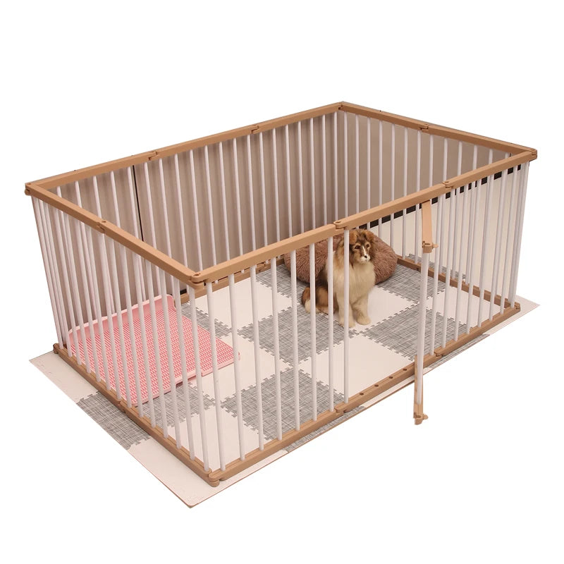 Jaula para perros fuerte y duradera, valla interior suave para mascotas, vallas para perros antioxidantes, diseño creativo, fácil instalación, suministros de productos para mascotas