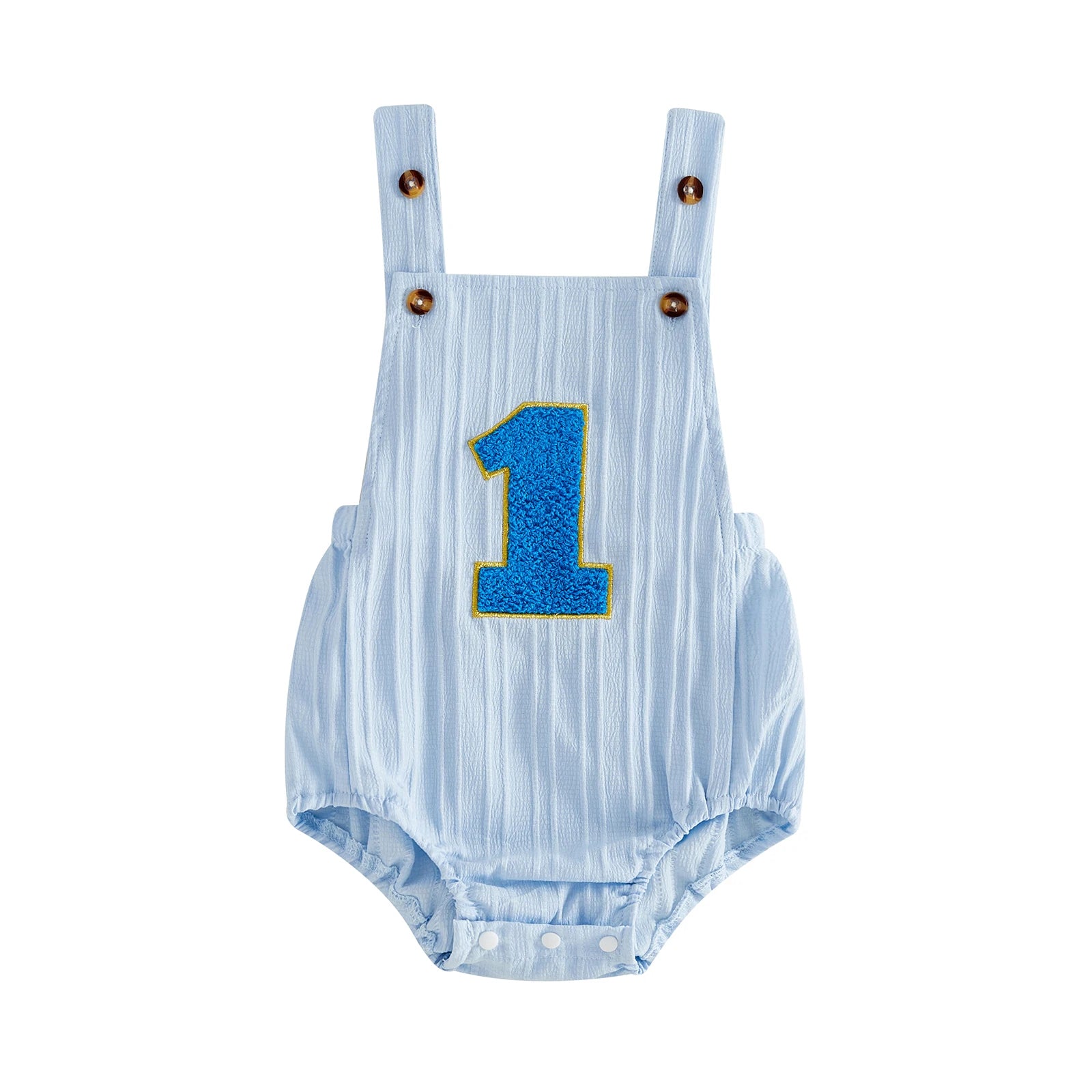 Citgeett-Body de verano para bebés, niñas y niños, mono sin mangas con bordado de números, ropa para jugar