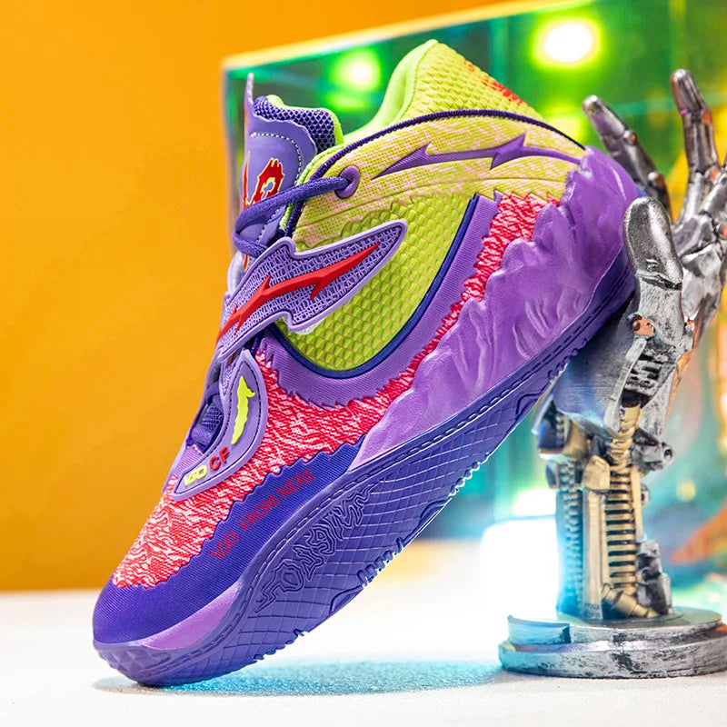 Zapatillas de baloncesto para hombre, transpirables, con amortiguación, antideslizantes, para correr, entrenamiento de gimnasia, zapatillas de baloncesto atléticas
