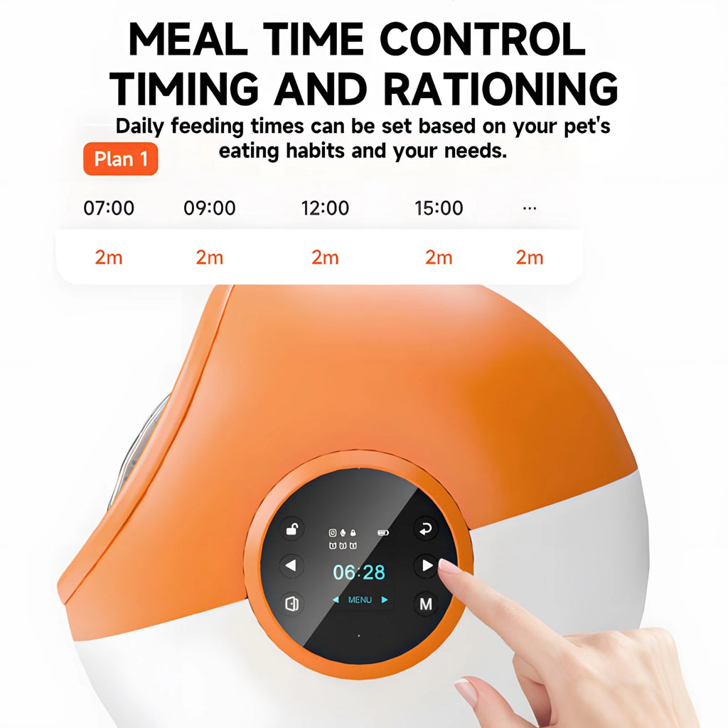 Alimentador automático para gatos, Sensor de reconocimiento de Chip antiarañazos, alimentador inteligente, registro de sonido, mantenimiento fresco, dispensador de alimentos para mascotas a prueba de polvo
