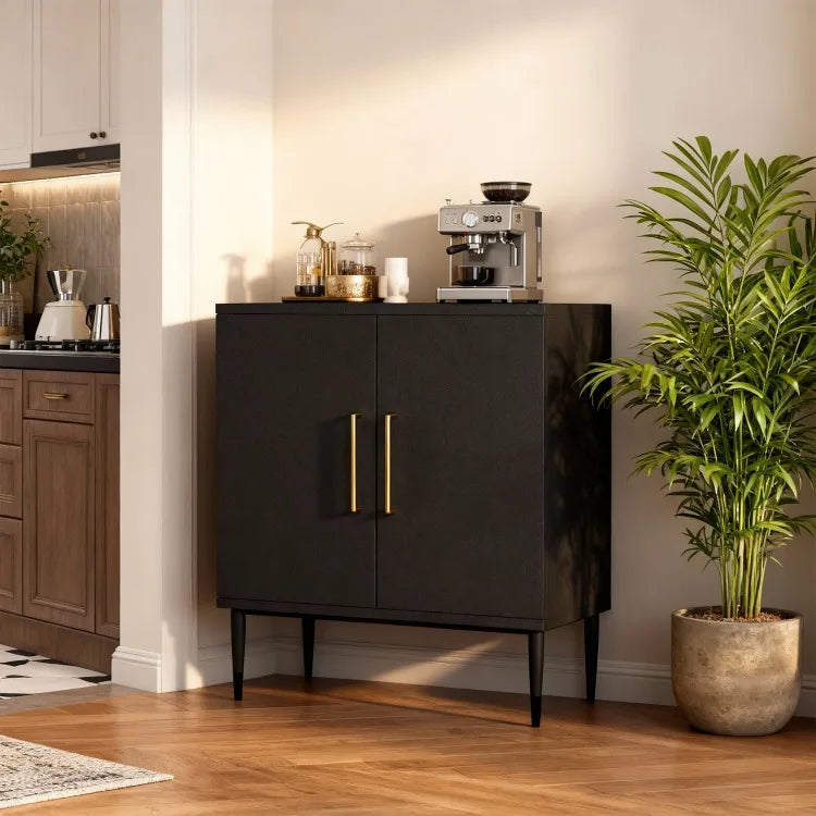 Aparador de Madera con Cajones, Almacenamiento con Patrón Geométrico, Estante de Cocina, Buffet para Café, Consola Georgina para Comedor y Sala de Estar
