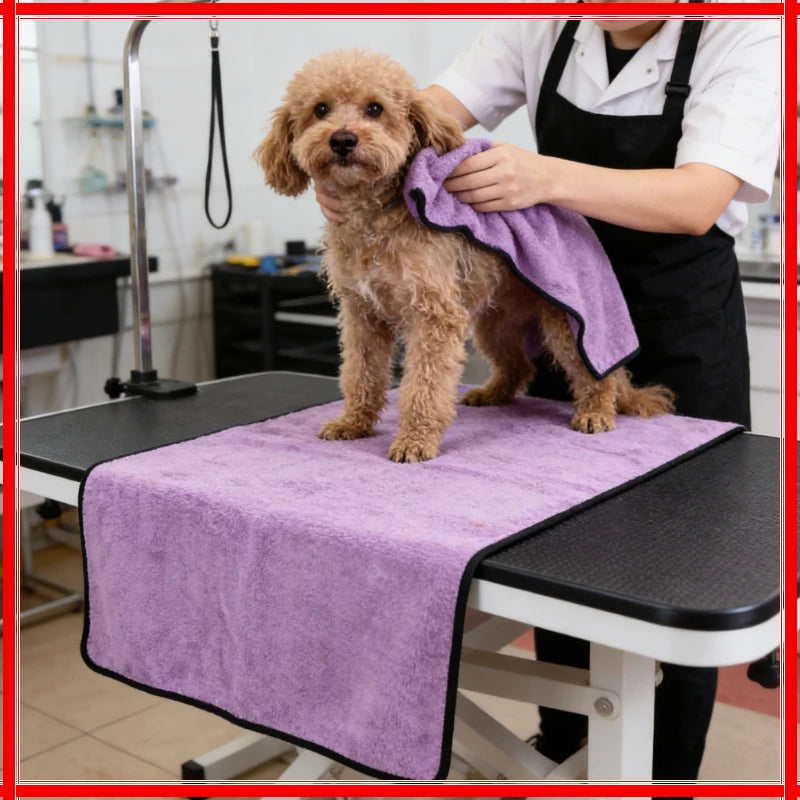 Toalla absorbente para mascotas, toalla de baño de secado rápido para perros y gatos, toalla para mascotas súper absorbente de fibra ultrafina, suministros de limpieza