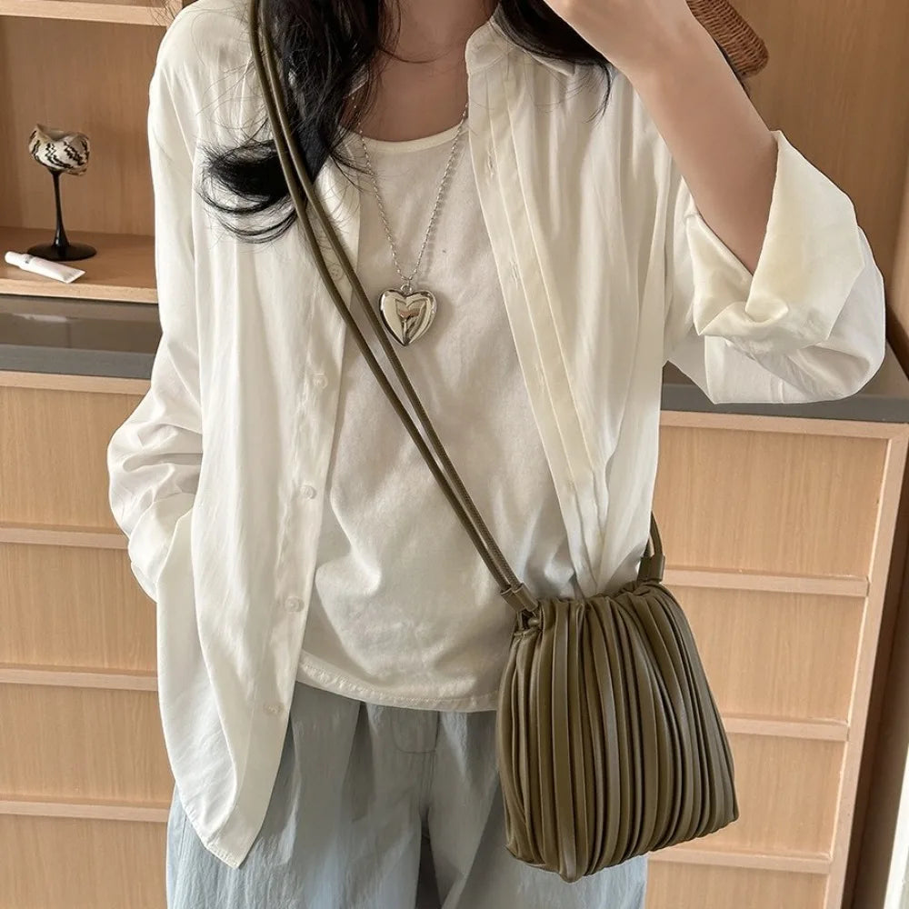 Nuevo bolso cruzado de cuero PU, bolso de hombro con bolsillo interior de uso versátil, Mini monedero elegante para mujeres y niñas