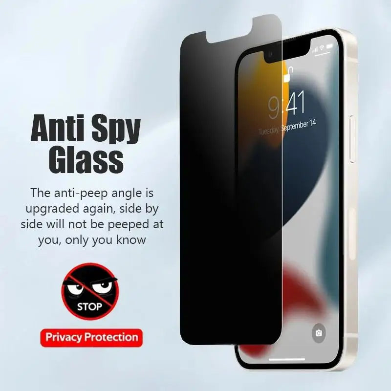 1-5 uds Protector de pantalla antiespía para iPhone 17 Air 16e 16 15 14 13 12 11 Xs Pro Max XR Plus mini vidrio templado privacidad Peep