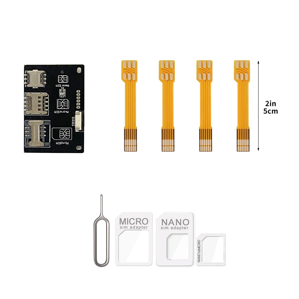 Adaptador de SIM, Activador de Tarjeta IC para Teléfono, Convertidor de Tarjeta SIM, Herramientas de Extensión de Tarjeta Universal para iPhone y Android FPC 5/15cm