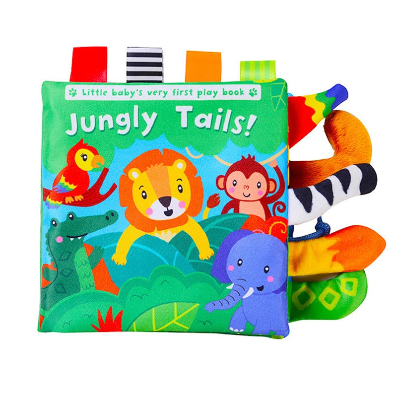 Libros suaves para bebés, juguetes 3D con tacto y sensación de tela arrugada, libros para bebés, niños, tacto y sensación arrugada, regalos para niños pequeños