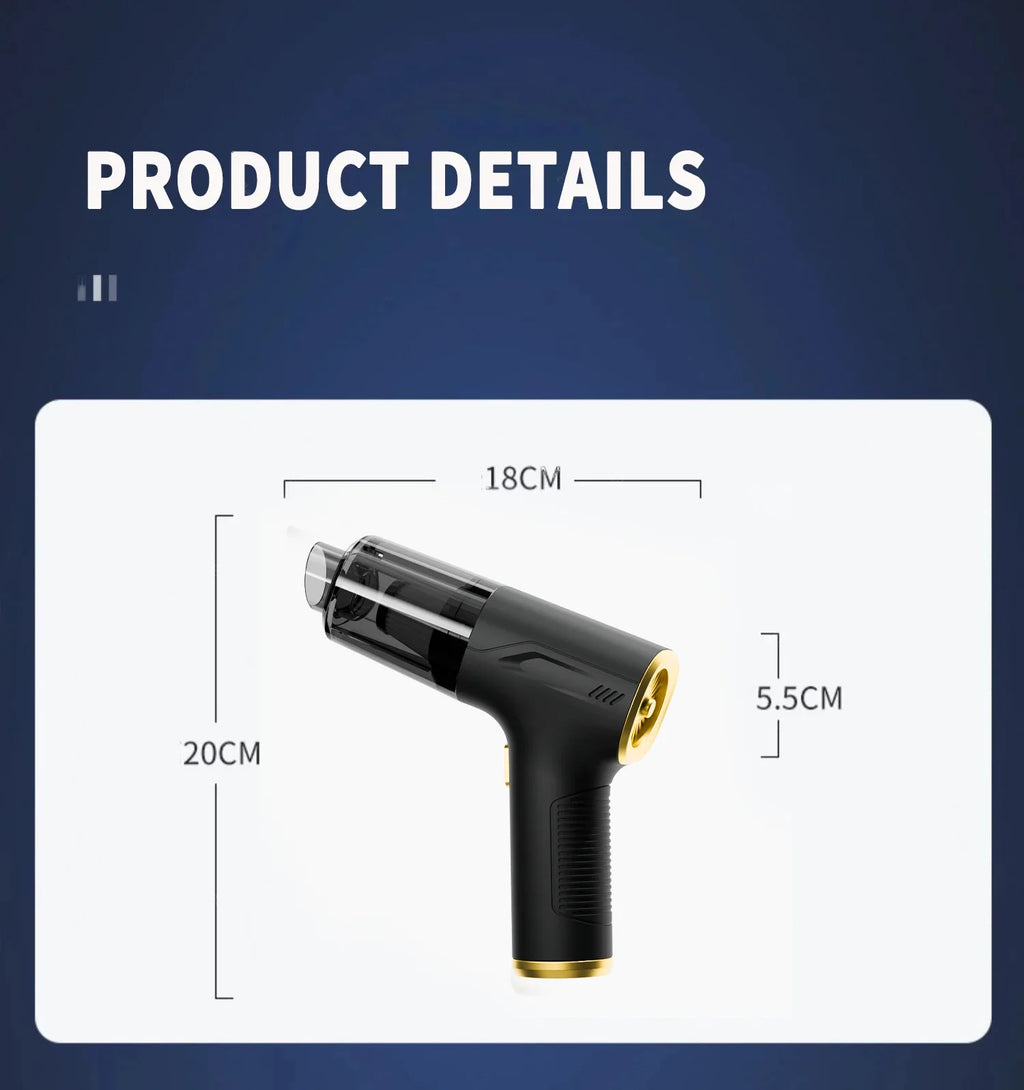 CENRR 98000PA potente Mini aspiradora de coche inalámbrico limpiador de coche portátil de mano pistola de aire