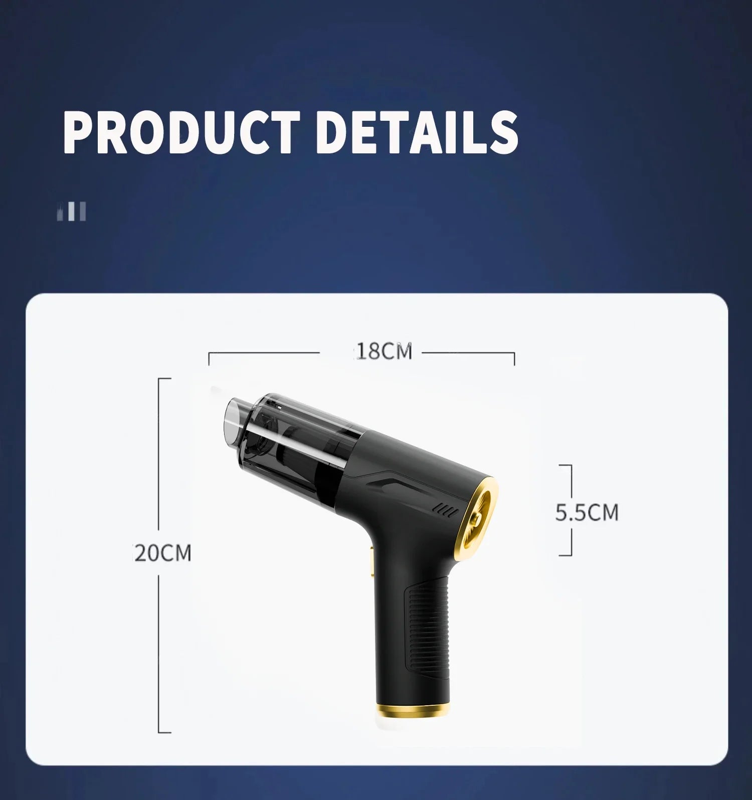 CENRR 98000PA potente Mini aspiradora de coche inalámbrico limpiador de coche portátil de mano pistola de aire
