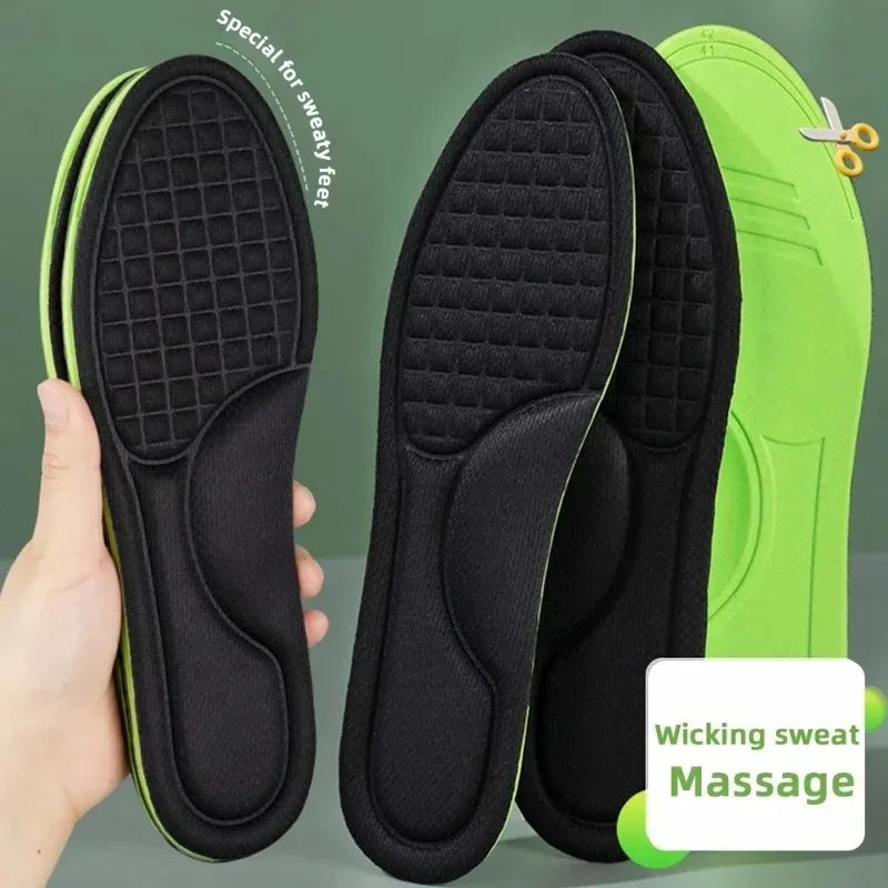 Plantillas ortopédicas de espuma viscoelástica blanda, plantilla desodorizante para zapatos deportivos, absorbe el sudor, accesorios antibacterianos para zapatos, 12/2 Uds.