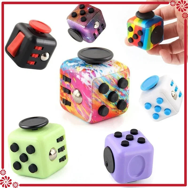 Juguete de descompresión para niños y adultos, cubos antiestrés infinitos, juguetes antiestrés, juegos antiestrés para adultos, 2 uds.