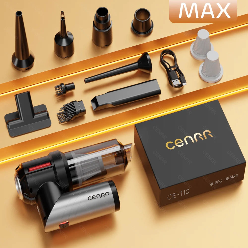 CENRR 998000 Aspirador de coche PA, Mini aspirador inalámbrico potente para coche, aspirador portátil de mano, electrodoméstico