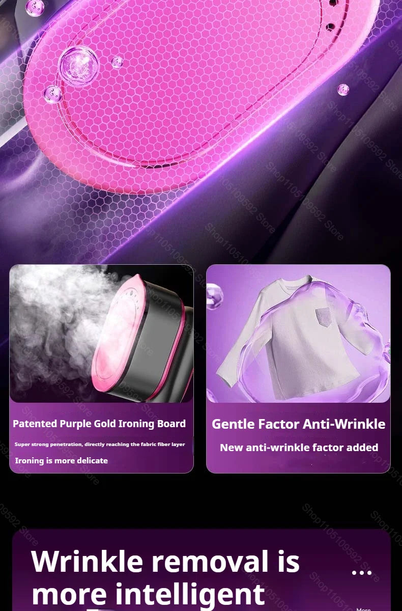 Plancha de Vapor Multifuncional, Plancha de Vapor Portátil para Ropa, Máquina de Planchado Portátil para Viajes, Plancha de Vapor para Prendas