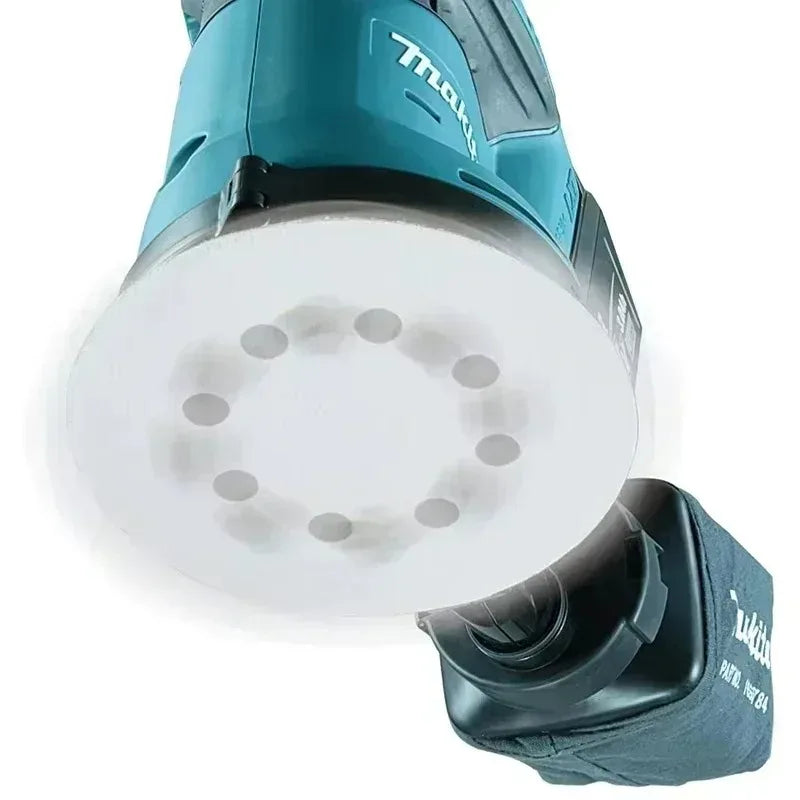 Lijadora Orbital Aleatoria Inalámbrica de 18V Li-ion Sin Escobillas Makita DBO180Z, Herramienta Multivelocidad para Pulir y Lijar Madera (Solo Herramienta)