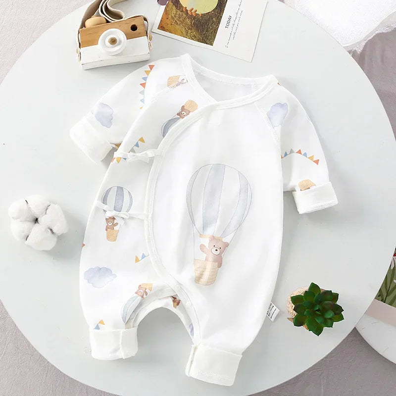 Ropa de otoño para niños recién nacidos, pelele sin hueso de algodón orgánico, ropa para gatear, mono de primavera y mono de una pieza para bebé