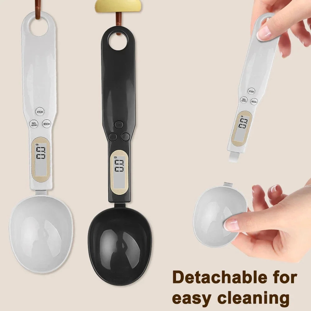 Mini báscula de cuchara báscula Digital de cocina báscula electrónica LCD para alimentos 0,1-500g cocina harina leche café en polvo cuchara medidora de peso