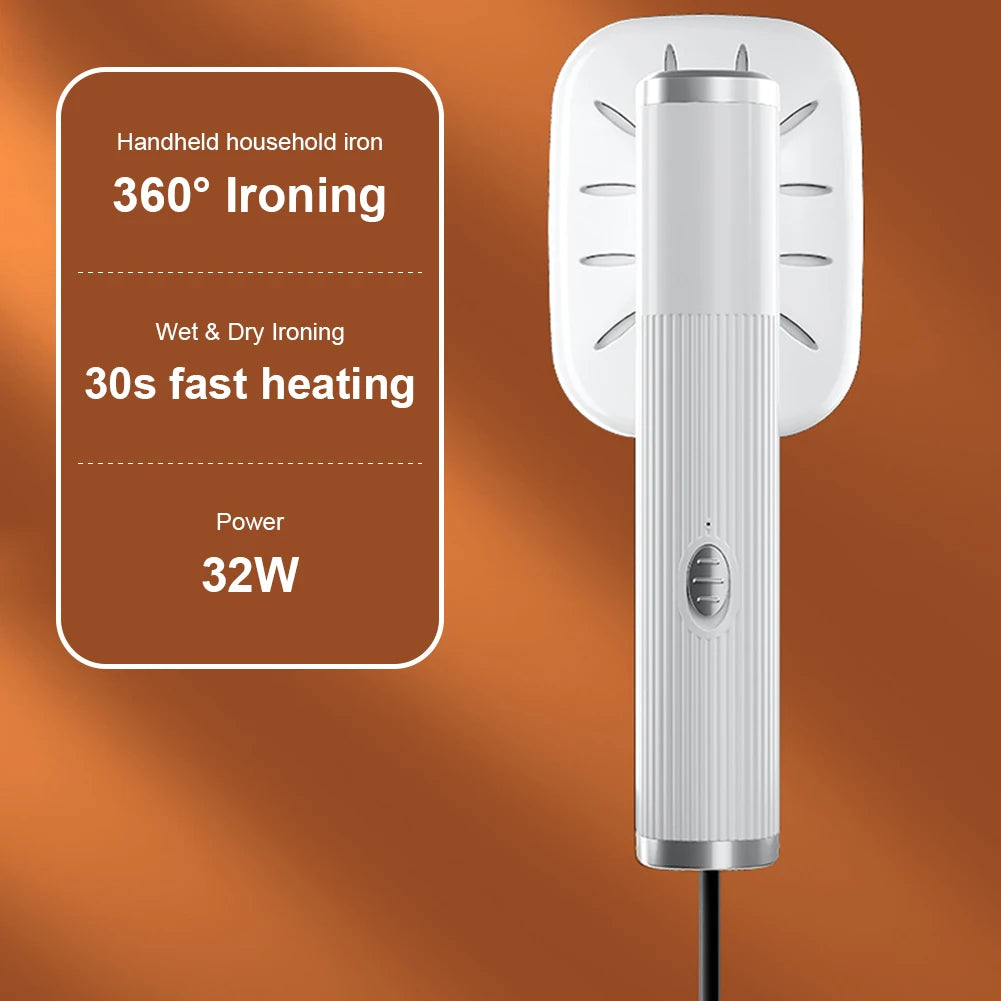 Máquina de planchar portátil 360 °   Plancha de mano para planchar, plancha de vapor doméstica alimentada por USB para planchar ropa de tela
