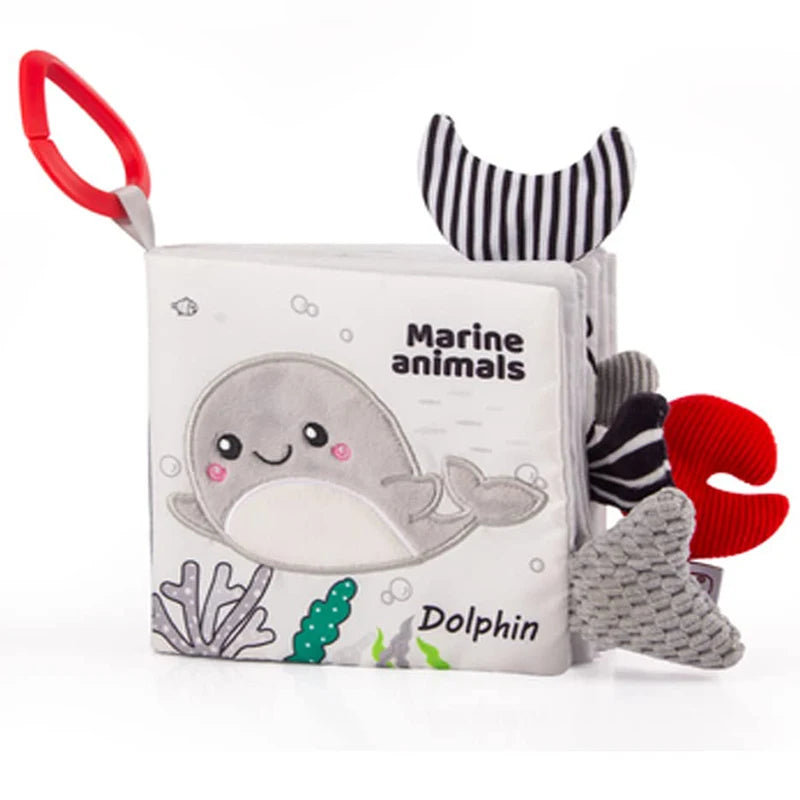 Libros suaves para bebés, juguetes 3D con tacto y sensación de tela arrugada, libros para bebés, niños, tacto y sensación arrugada, regalos para niños pequeños