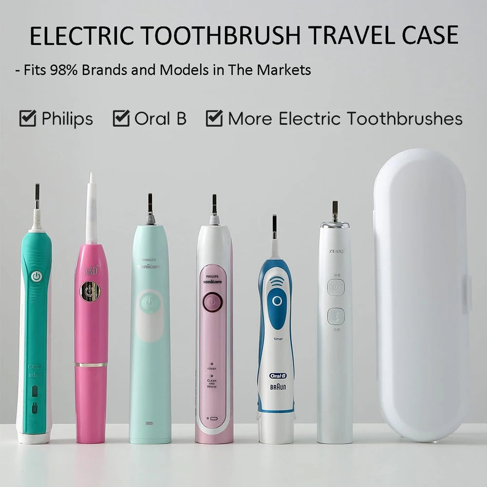 Estuche de viaje para cepillo de dientes eléctrico Oral B y Philips, soporte portátil para cepillo de dientes, funda protectora, caja de almacenamiento limpia