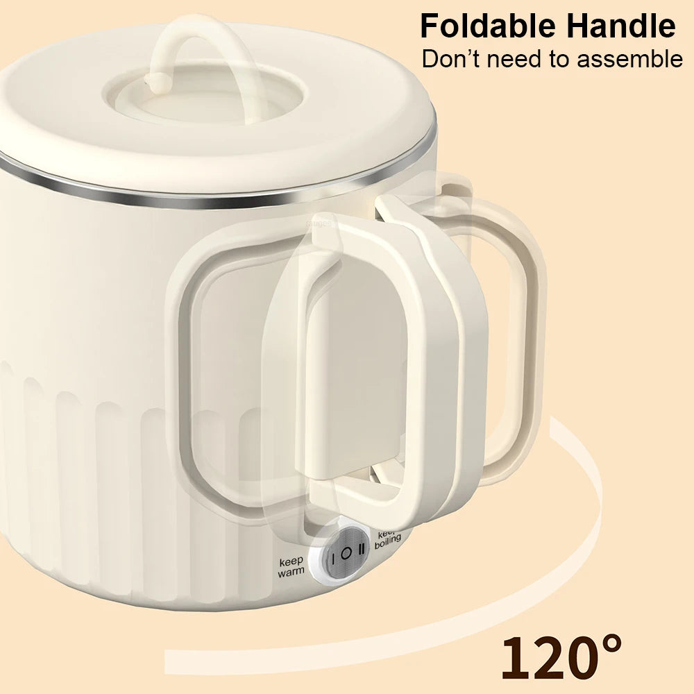 Mini Hervidor eléctrico plegable, calentador de agua portátil de 1000ML, hervidor eléctrico de viaje, hervidor doméstico plegable, olla eléctrica para hervir
