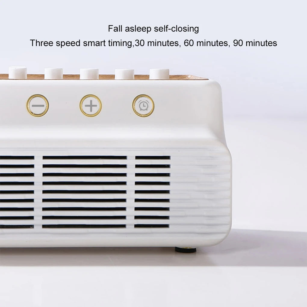 Máquina de sonido blanco para bebés con 8 sonidos naturales, altavoz inalámbrico compatible con Bluetooth, caja de música portátil, herramienta de ayuda para dormir en el dormitorio