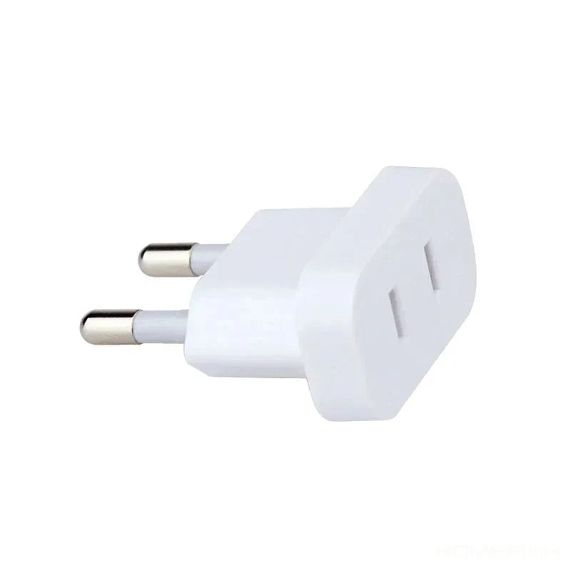 1 Uds. Adaptador de enchufe de alimentación de 4,8mm enchufe de EE. UU. A UE Euro Europa convertidor de enchufe adaptador de viaje salida de convertidor de corriente