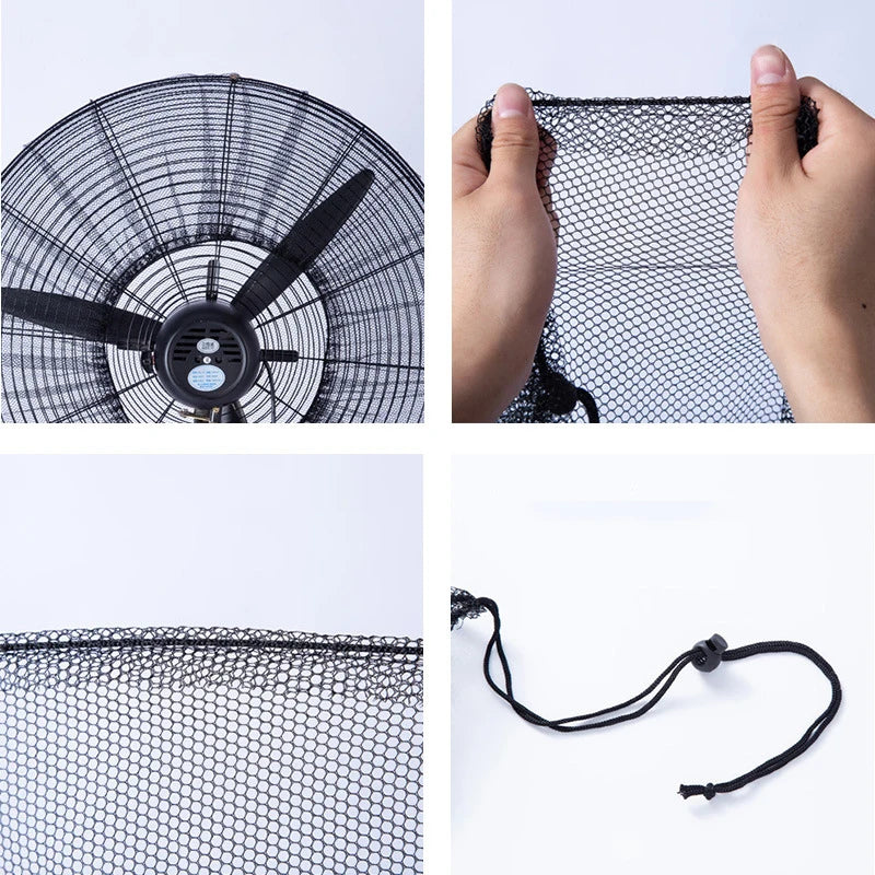 Cubiertas redondas de malla para ventilador eléctrico, Protector antipellizco de seguridad, cubierta Universal todo incluido para el hogar, cubierta a prueba de polvo moderna