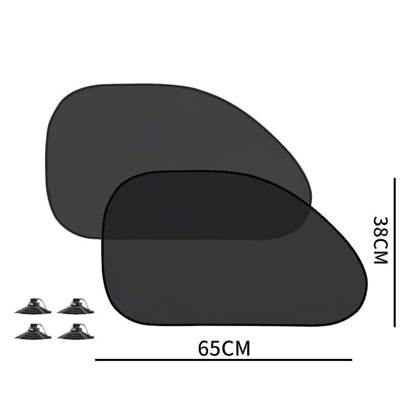 1-5 uds parasol para coche cortina de ventana lateral parasol para ventana trasera delantera verano bloqueo UV ventosa cortinas de protección solar para coche