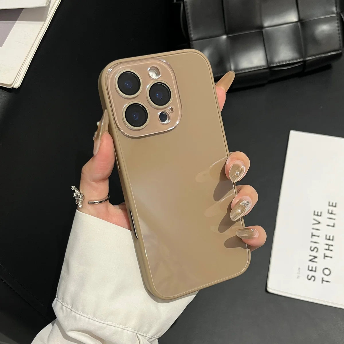 Funda de teléfono todo incluido Backplane de vidrio templado de lujo para iPhone 17 16 15 14 13 12 11 Pro Max cámara protege la cubierta sencilla