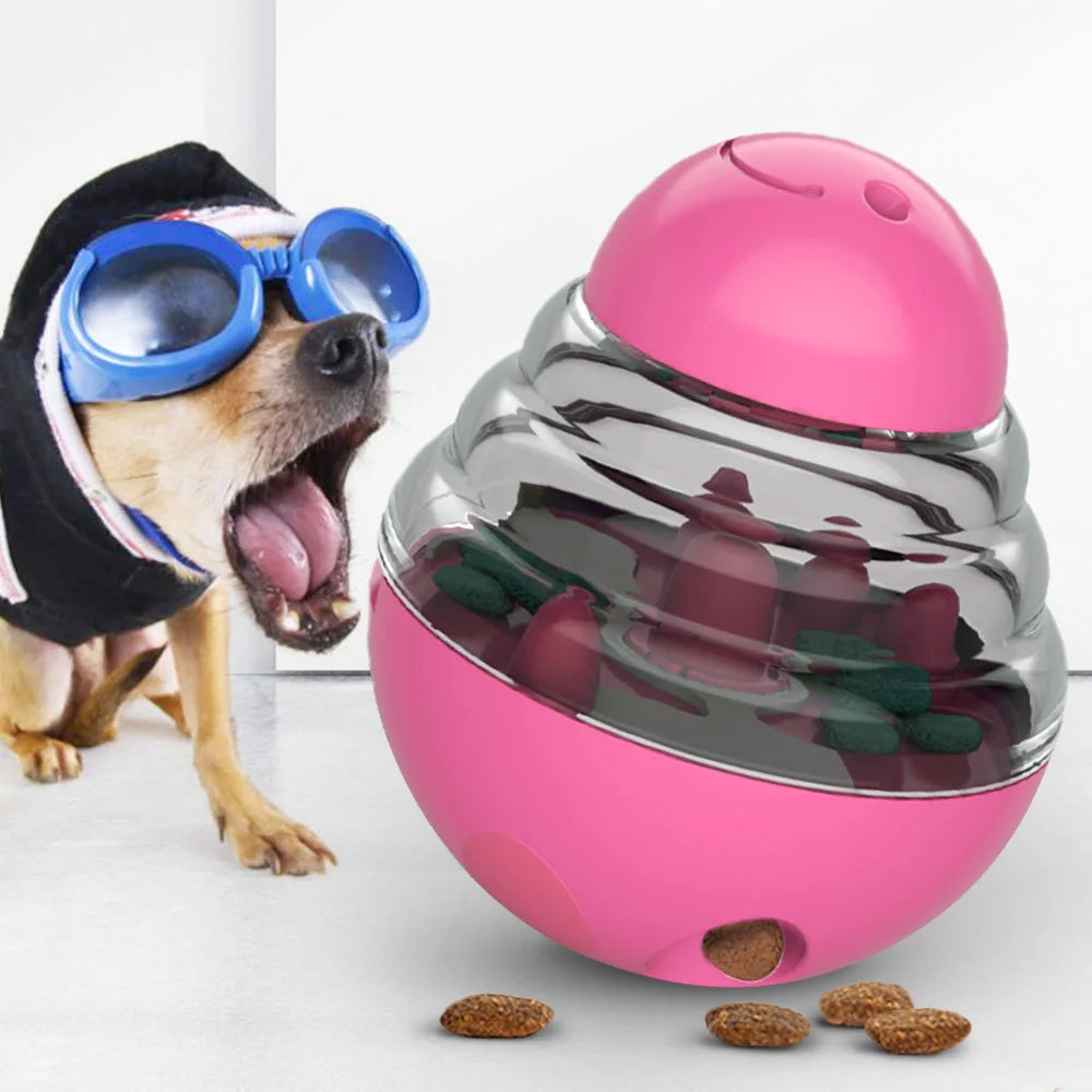 Juguete Dispensador de Comida para Perros, Tipo Rompecabezas, con Bola Antiderrames, Alimentador Lento