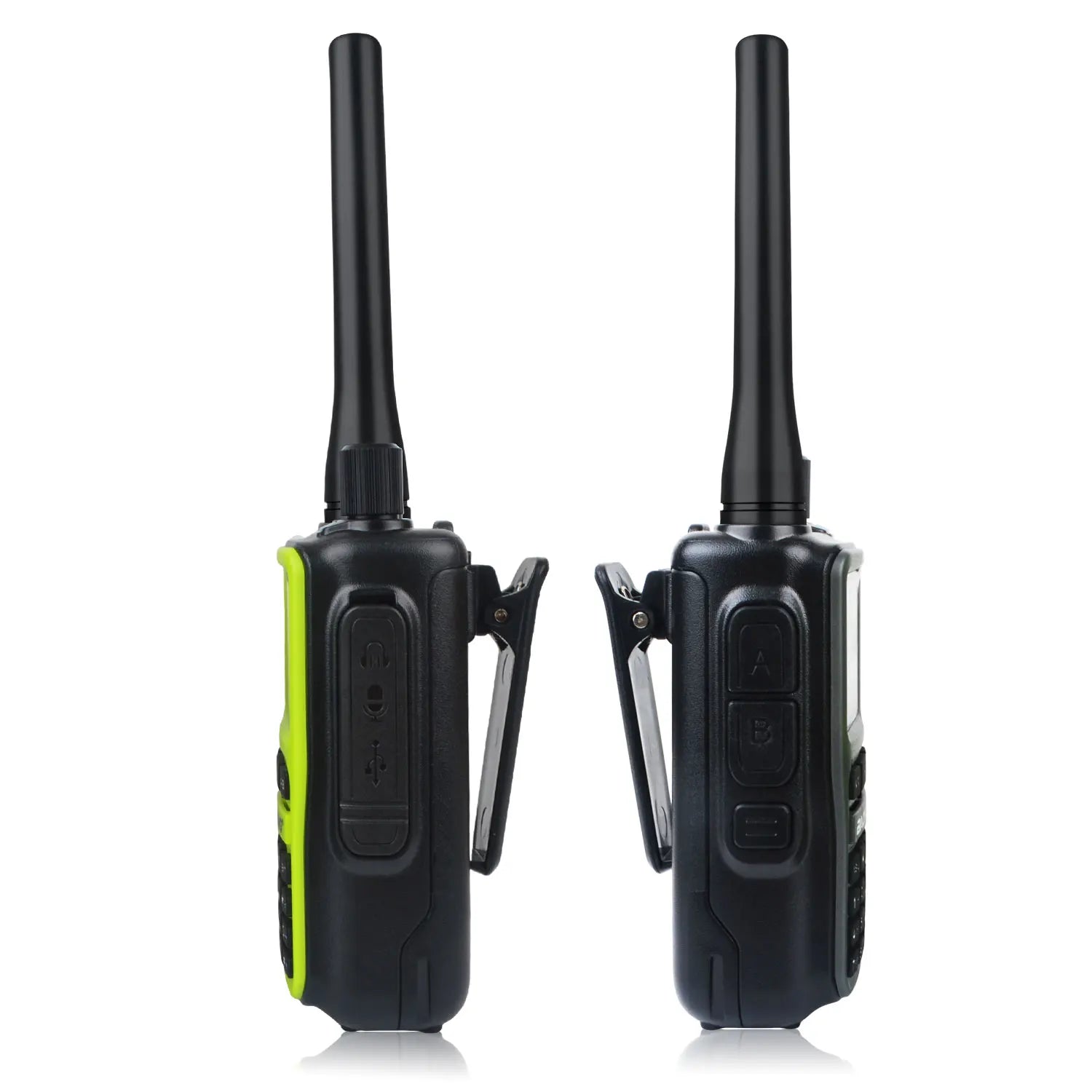 2 unids/pack Baofeng UV-5R Mini doble banda Dual PTT Walkie Talkie 5RMINI banda aérea Rx 5W compacto VOX FM Radio aficionado carga tipo C