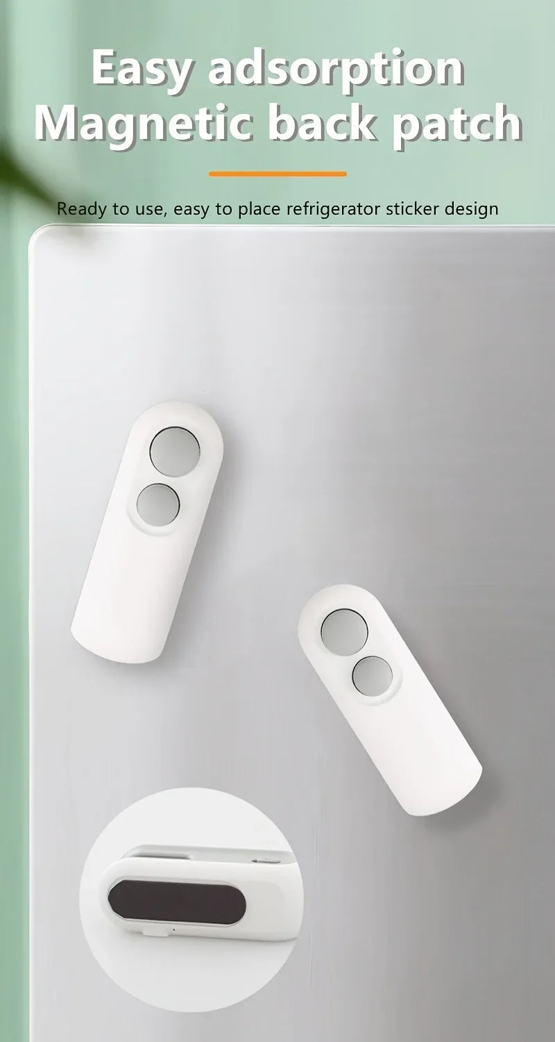 Mini máquina de sellado de bolsas de aperitivos, carga USB con cortador de chips, bolsa de plástico, dispositivo de almacenamiento de alimentos frescos