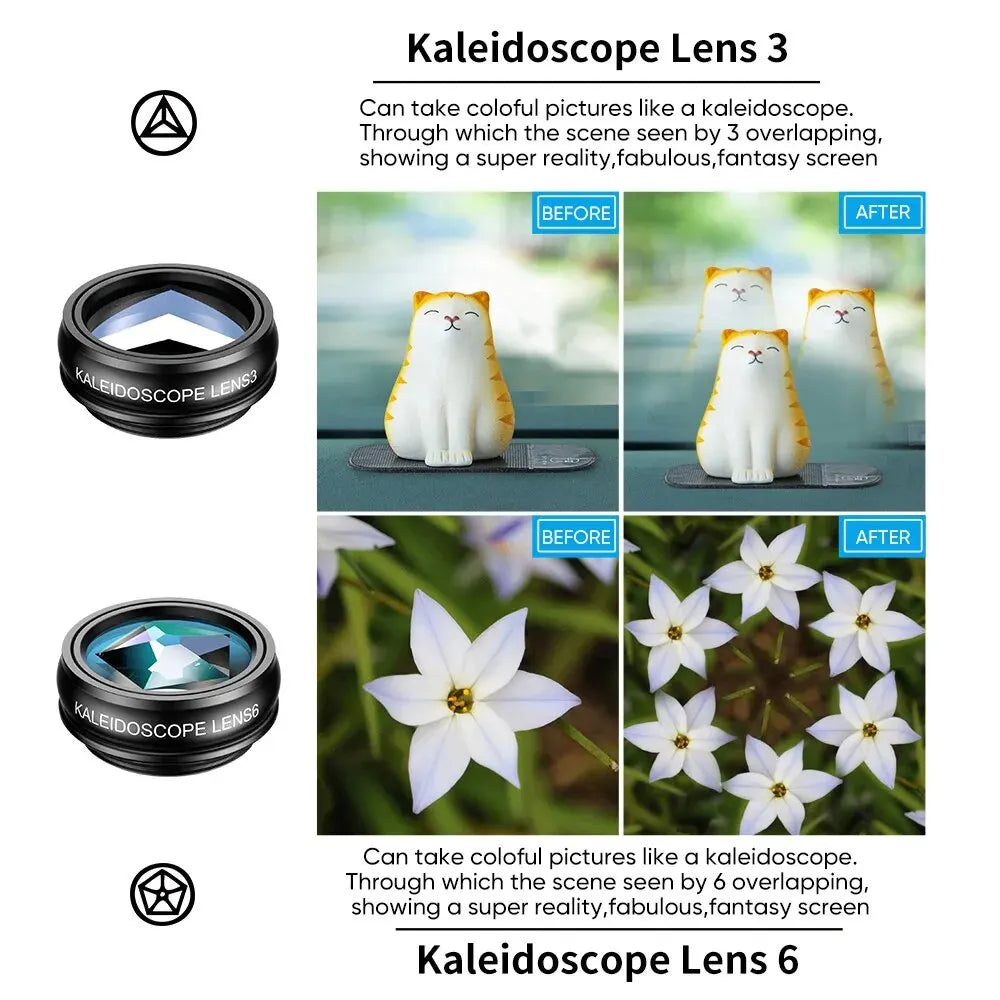 APEXEL-Kit de lentes para teléfono móvil, teleobjetivo 22X, ojo de pez, lente Macro gran angular, filtros de flujo de estrella CPL para todos los teléfonos inteligentes, 10 en 1