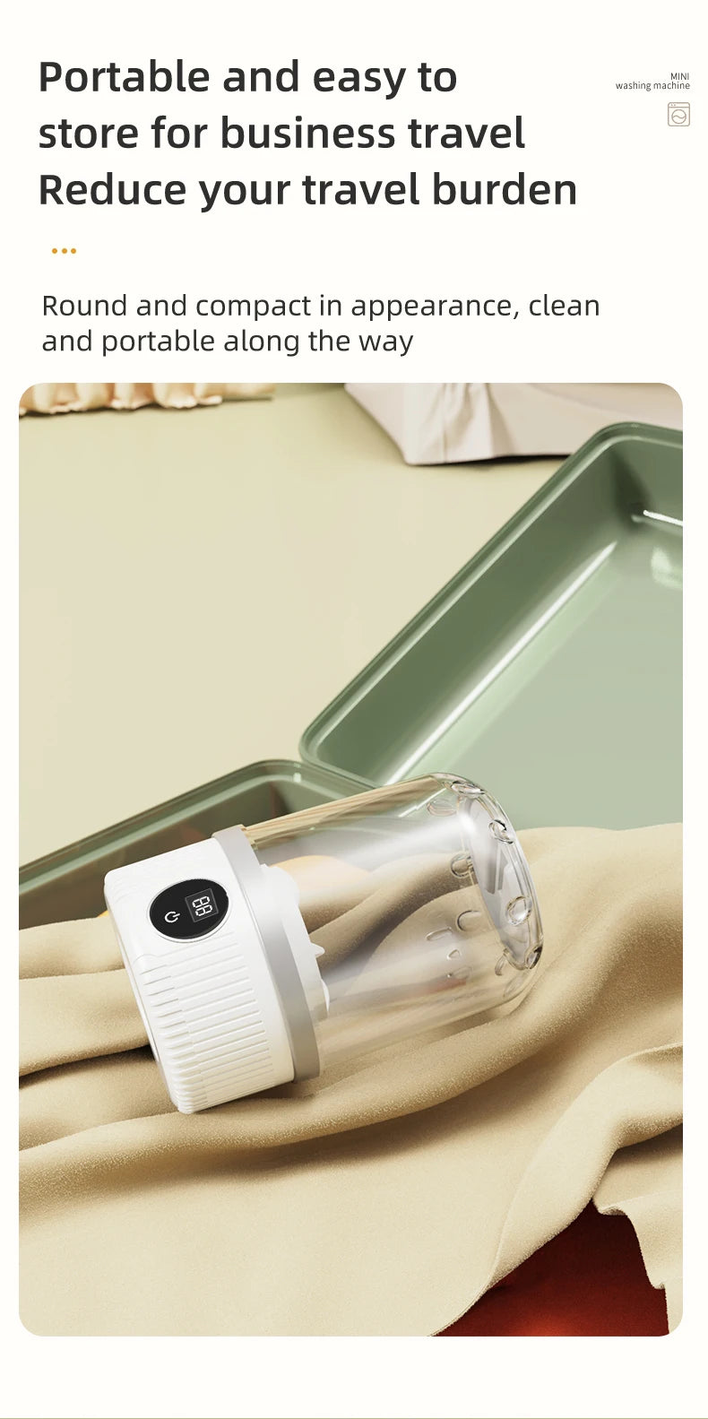 Mini lavadora eléctrica para el hogar, ropa interior, calcetines, pequeña lavadora con carga inalámbrica, lavadora de ropa para mascotas