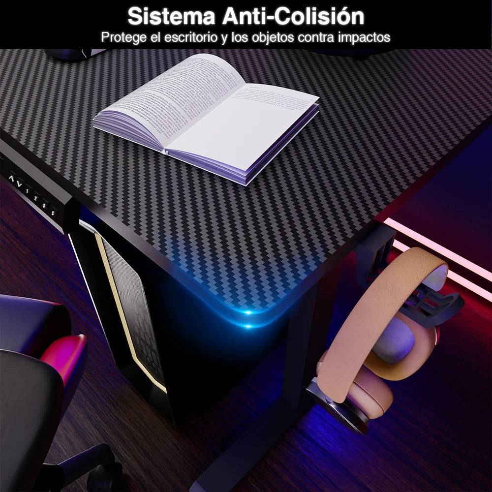 Escritorio eléctrico para ordenador, mesa ergonómica con altura ajustable para sentarse y ponerse de pie, escritorio para juegos, muebles para el hogar y la Oficina