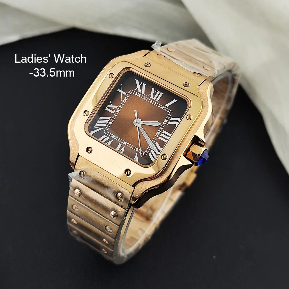 Reloj de Moda para Mujer 2026, Modelo NH05, Color Rosa Plateado, Acero Inoxidable, Logotipo Personalizado, Movimiento NH05