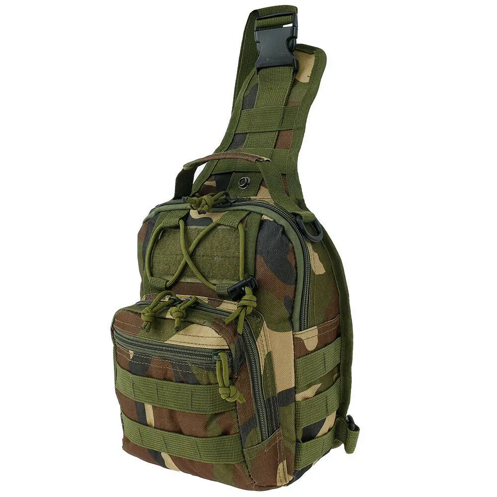 Bolso de pecho táctico para hombre, mochila de hombro cruzada, riñonera deportiva militar impermeable para exteriores, bolso de bolsillo para teléfono
