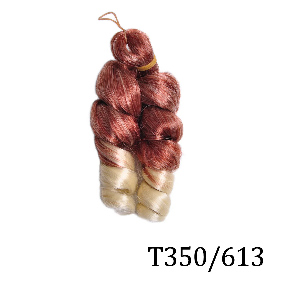 Extensiones de cabello trenzado rizado en espiral de pelo sintético de 12 pulgadas, pelo rizado rosa ombré, rizos franceses, pelo de ganchillo trenzado para mujer