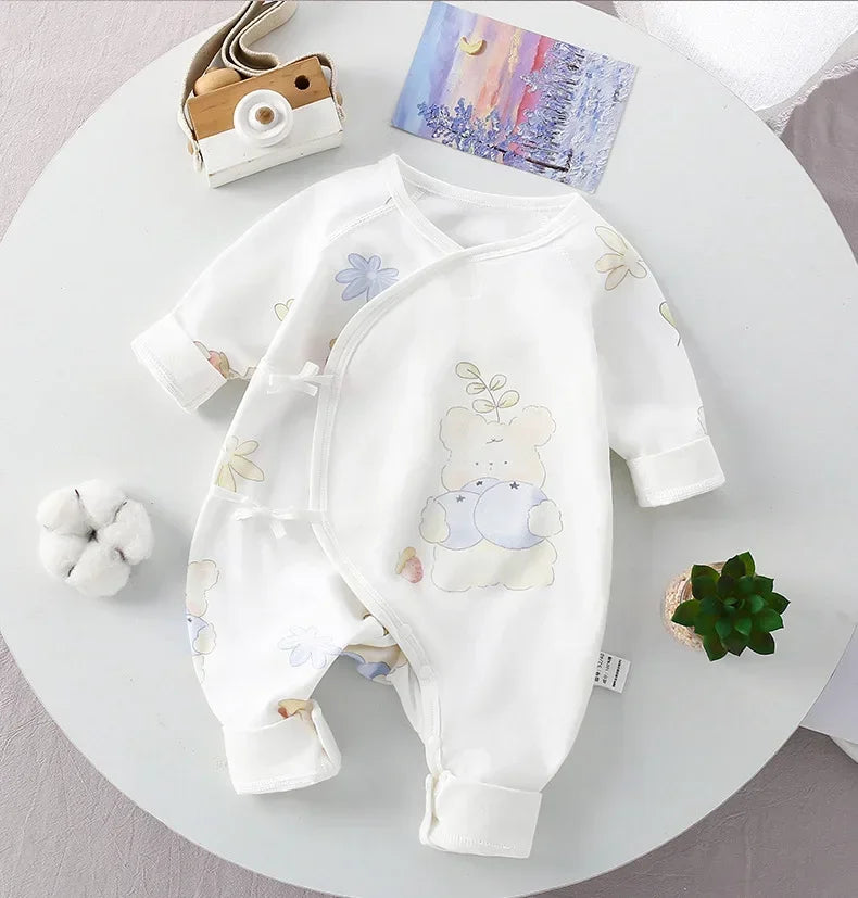 Ropa de otoño para niños recién nacidos, pelele sin hueso de algodón orgánico, ropa para gatear, mono de primavera y mono de una pieza para bebé