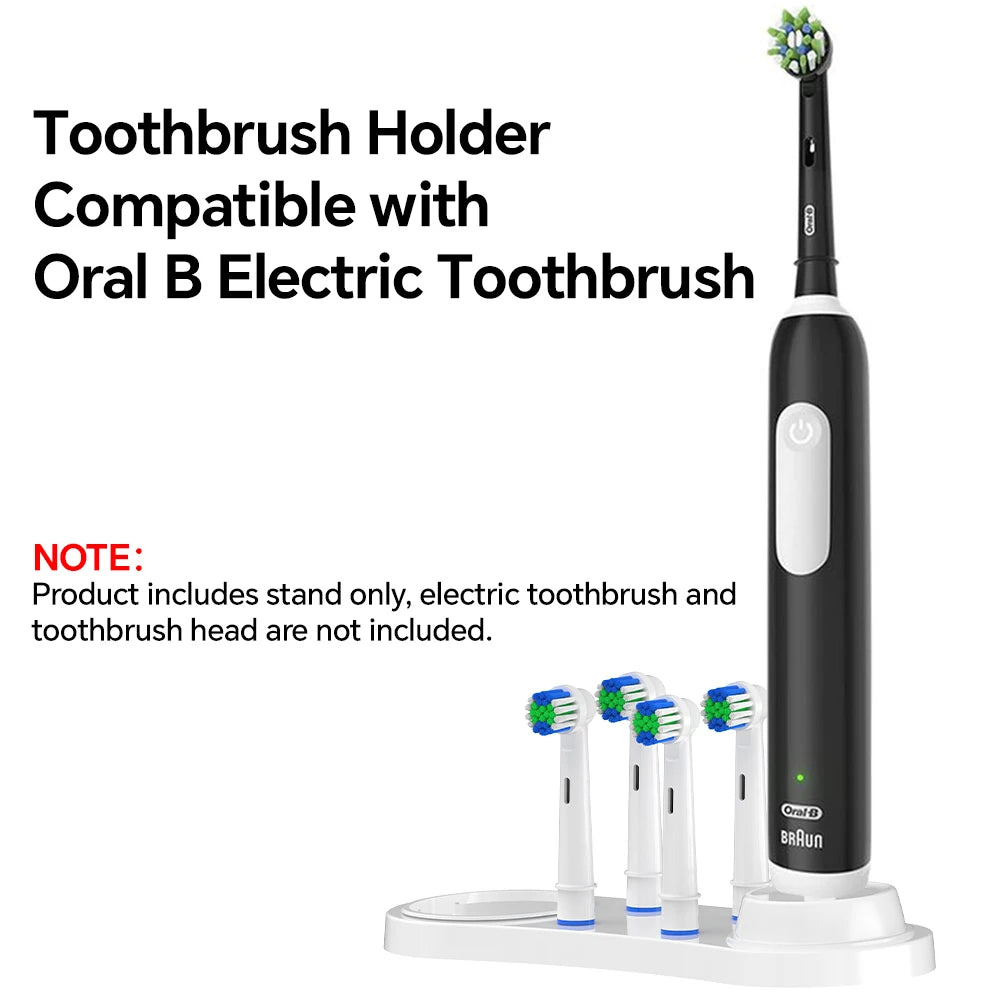 Compatible con soporte para cepillo de dientes eléctrico Oral B, base de soporte para cabezales de cepillo de dientes para cepillos de dientes eléctricos OralB Pro y D Series