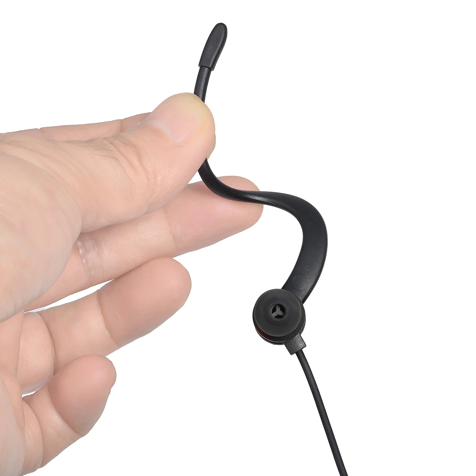 Walkie Talkie Auricular Auricular en forma de G Compatible con Baofeng UV-5R BF-888S UV-82 Kenwood Radio de 2 vías, Auriculares con micrófono PTT en línea