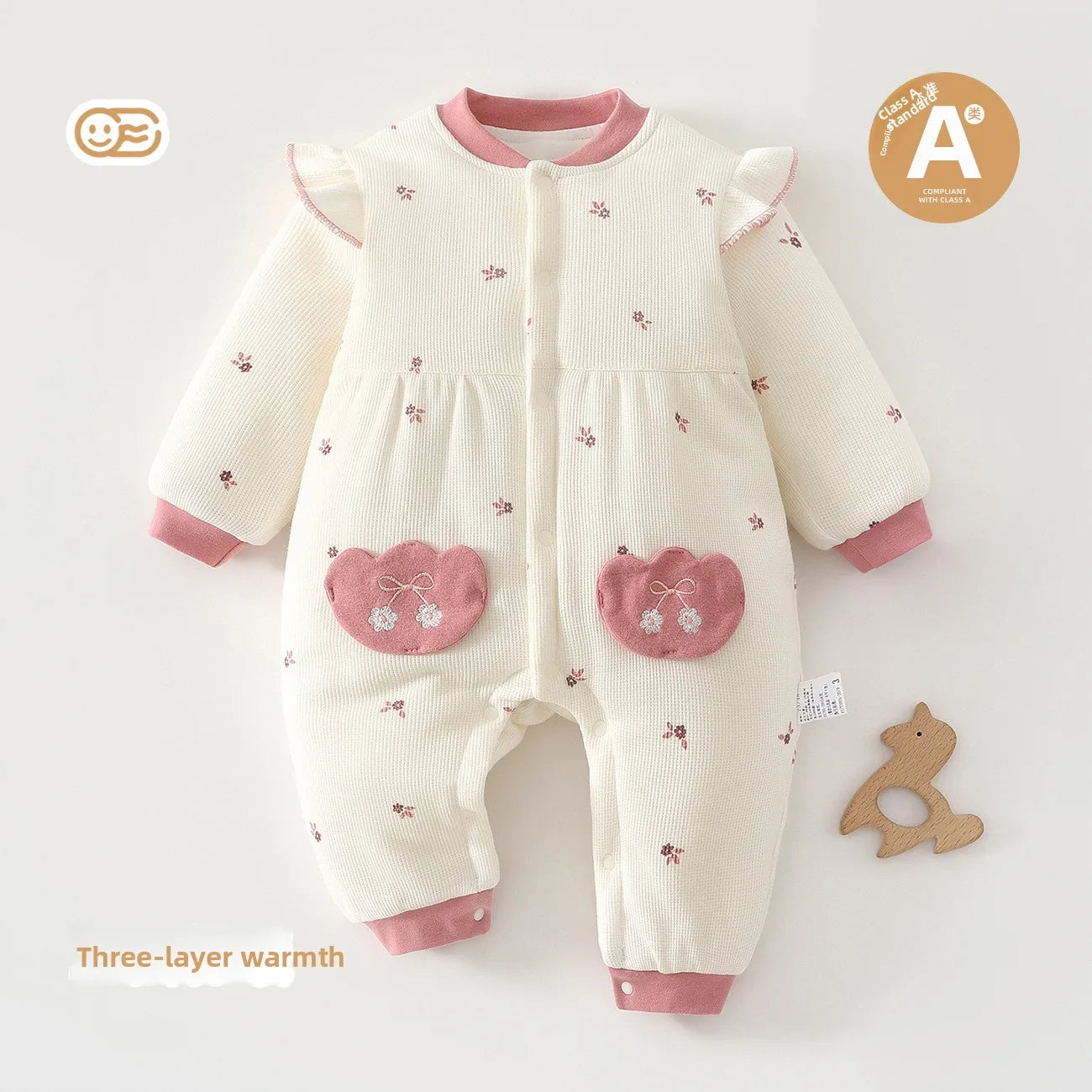 Conjunto de Ropa para Bebé Recién Nacido, Otoño Invierno, Mono de Encaje Bonito, Ropa para Salir, 80g de Algodón, Manga Larga, Estilo Casual