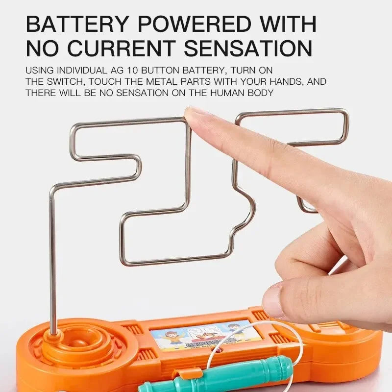 Laberinto táctil eléctrico de impacto de línea de fuego, rompecabezas interactivo para niños, regalo creativo, artefacto de enfoque, juego de entrenamiento de enfoque